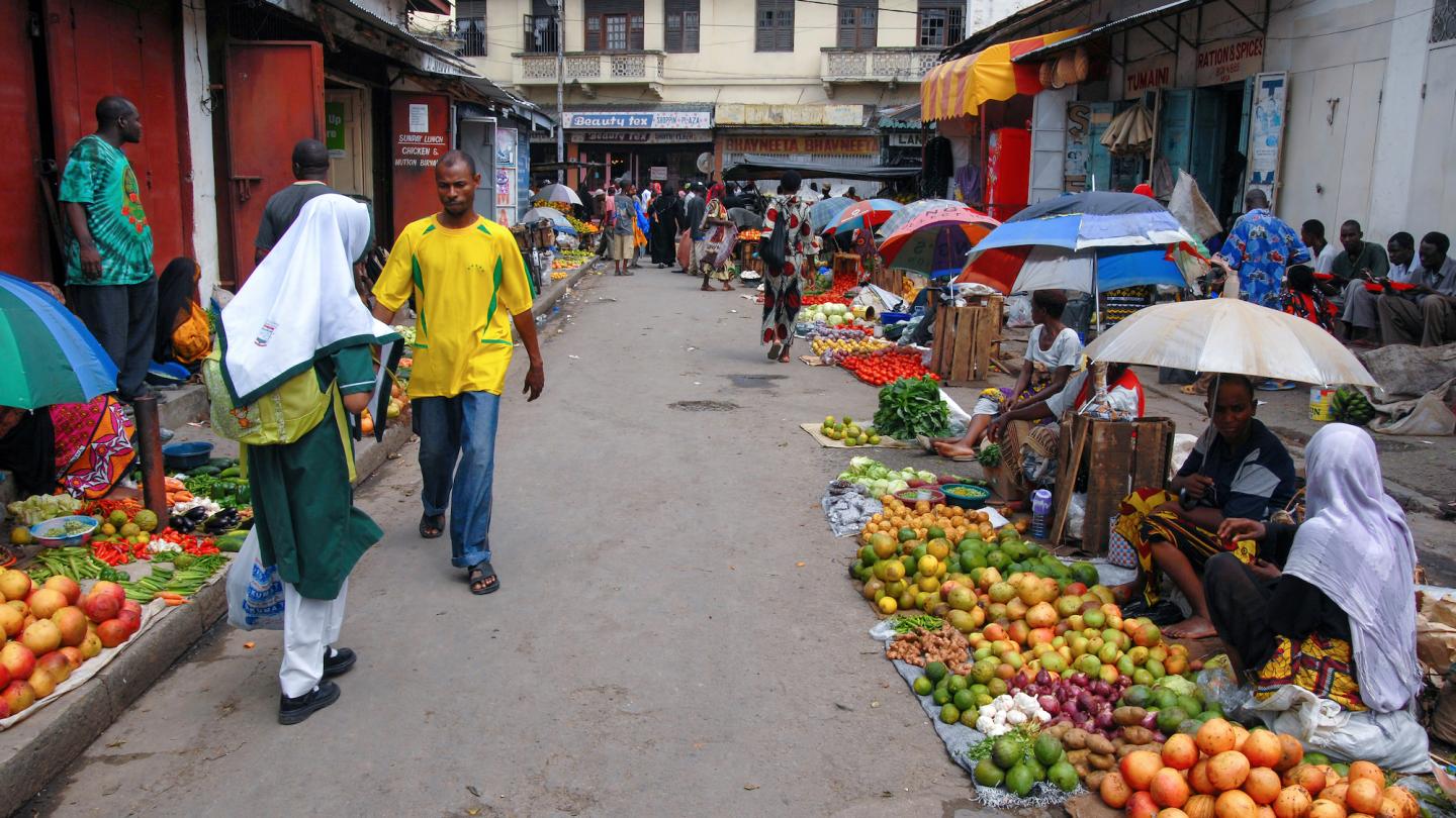 A market in Kenya