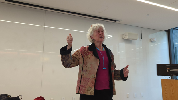 Professor Nancy Folbre speaking