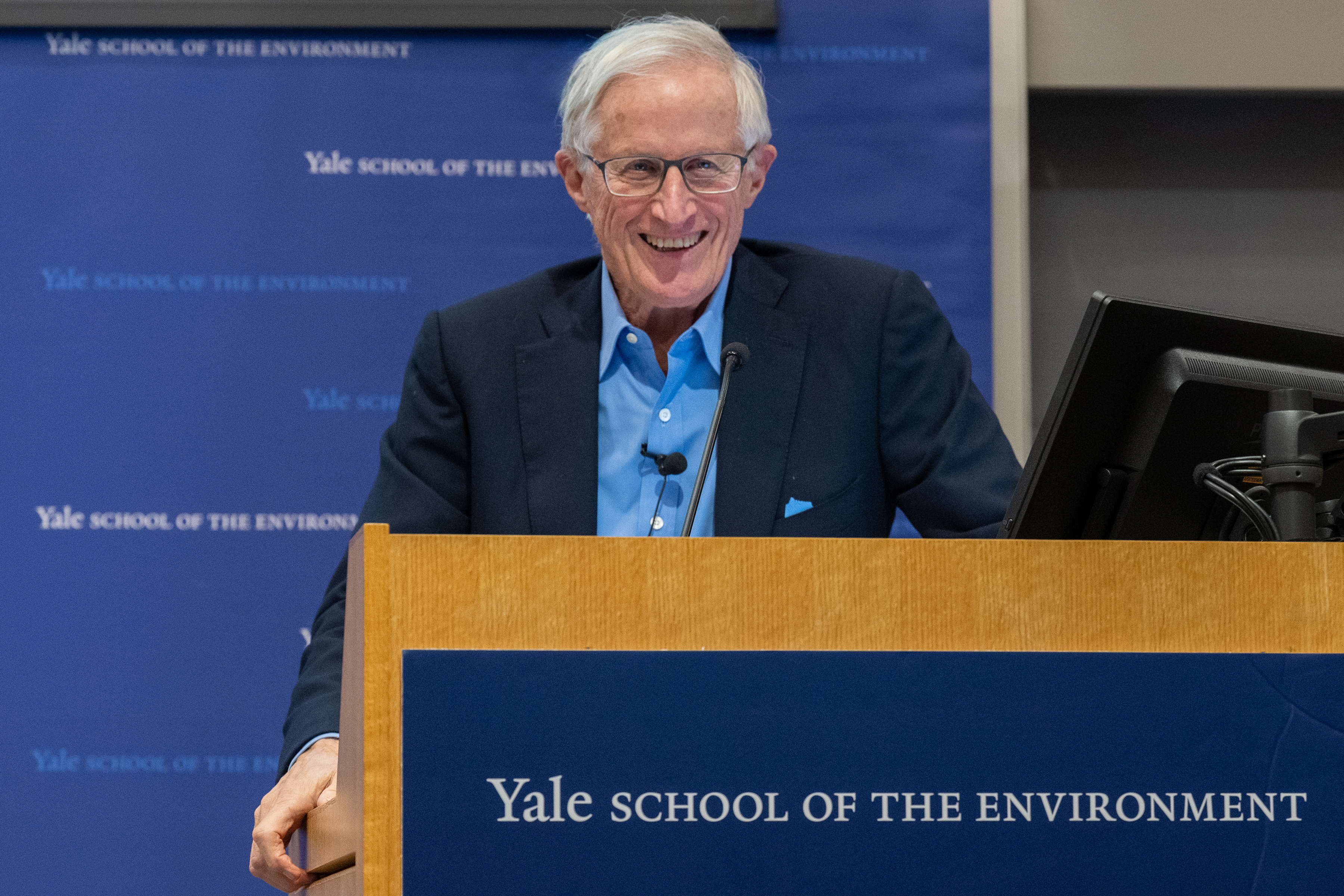 "Economist William Nordhaus speaks at the Yale, Climate, Environment, and Economic Growth Conference"