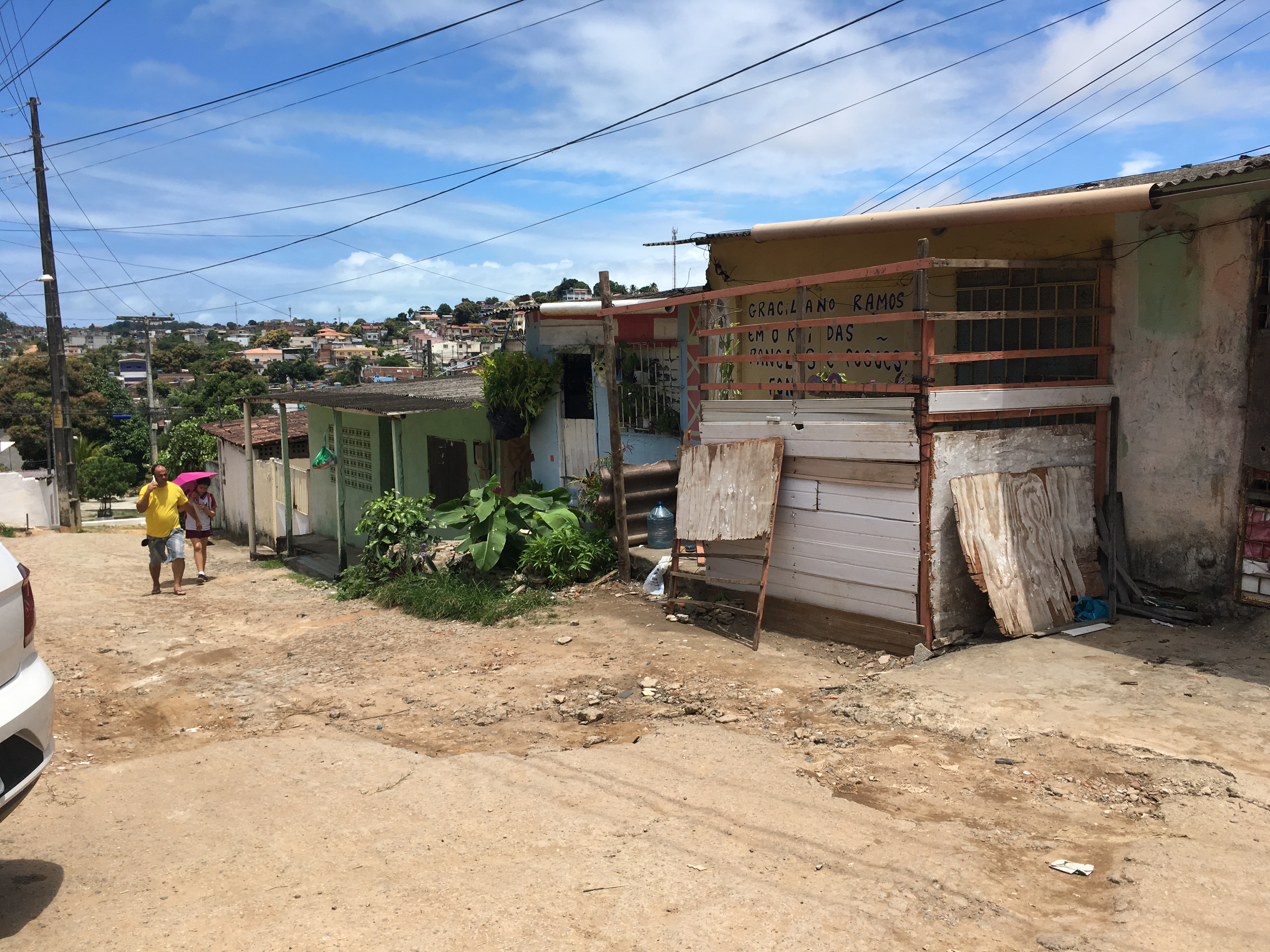 The street in Olinda, northeast Brazil, where Mayara Felix grew up. 