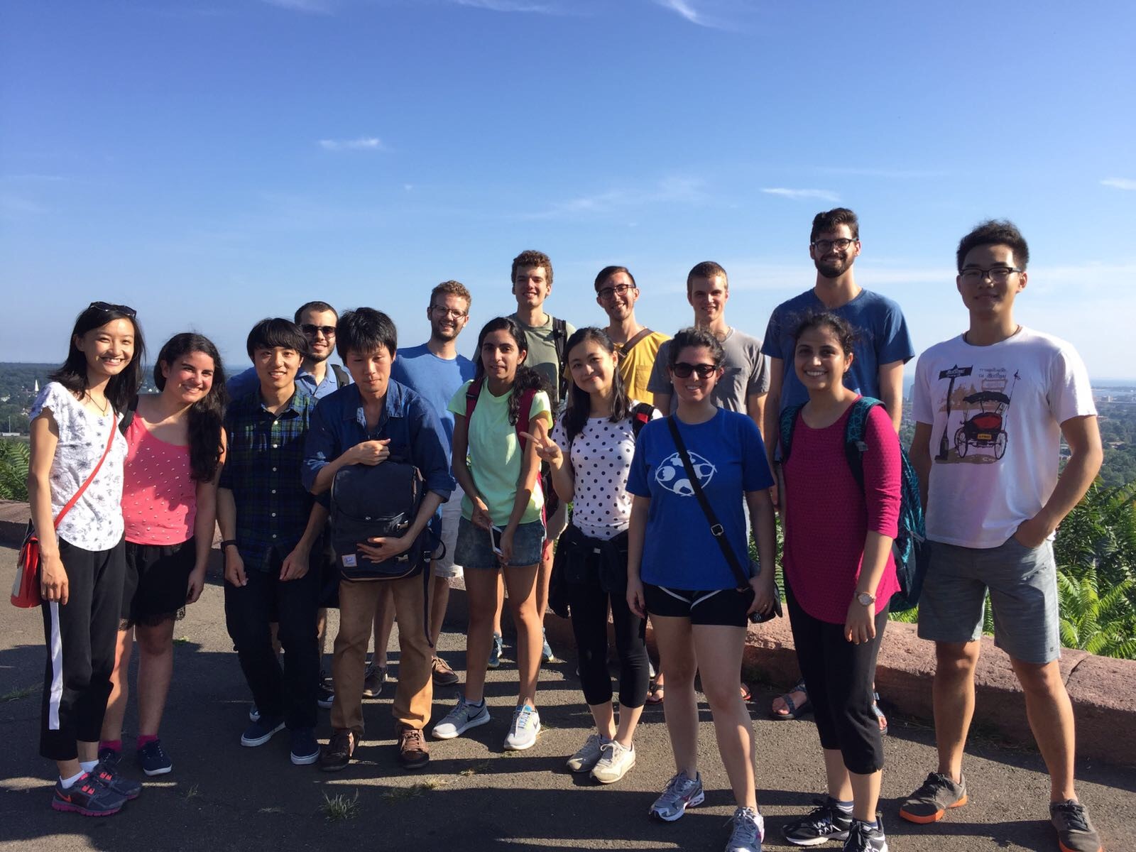 Yale Economics PhD students at East Rock Park