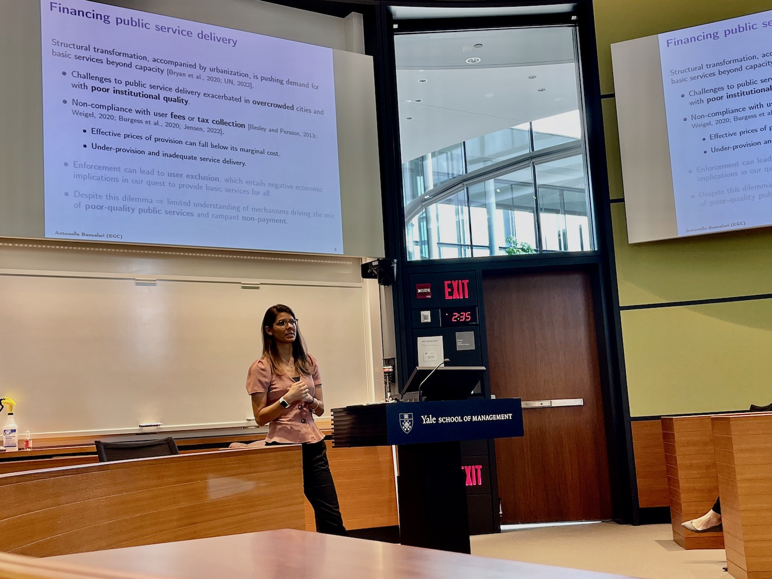 A seminar at Yale