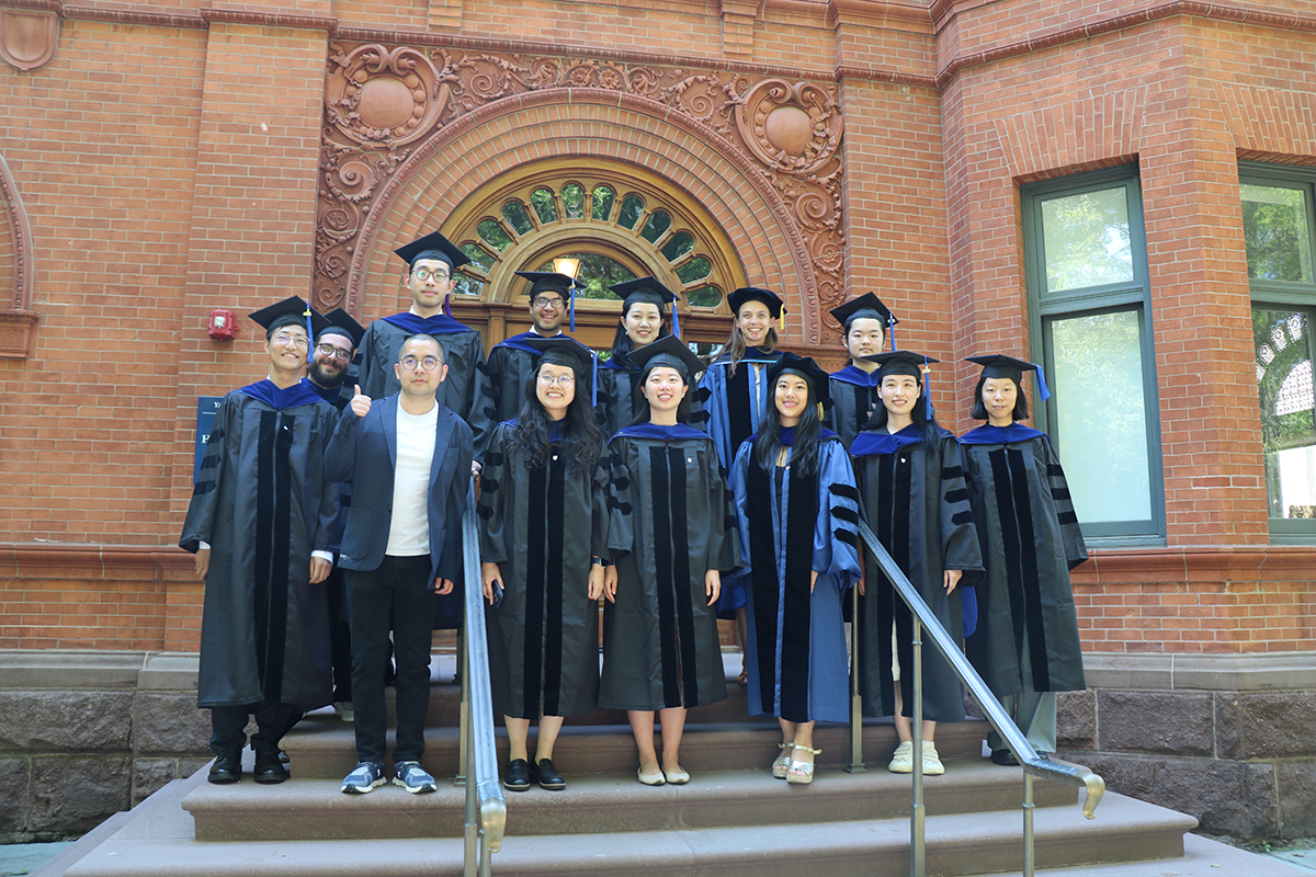 A group of graduates in their robes