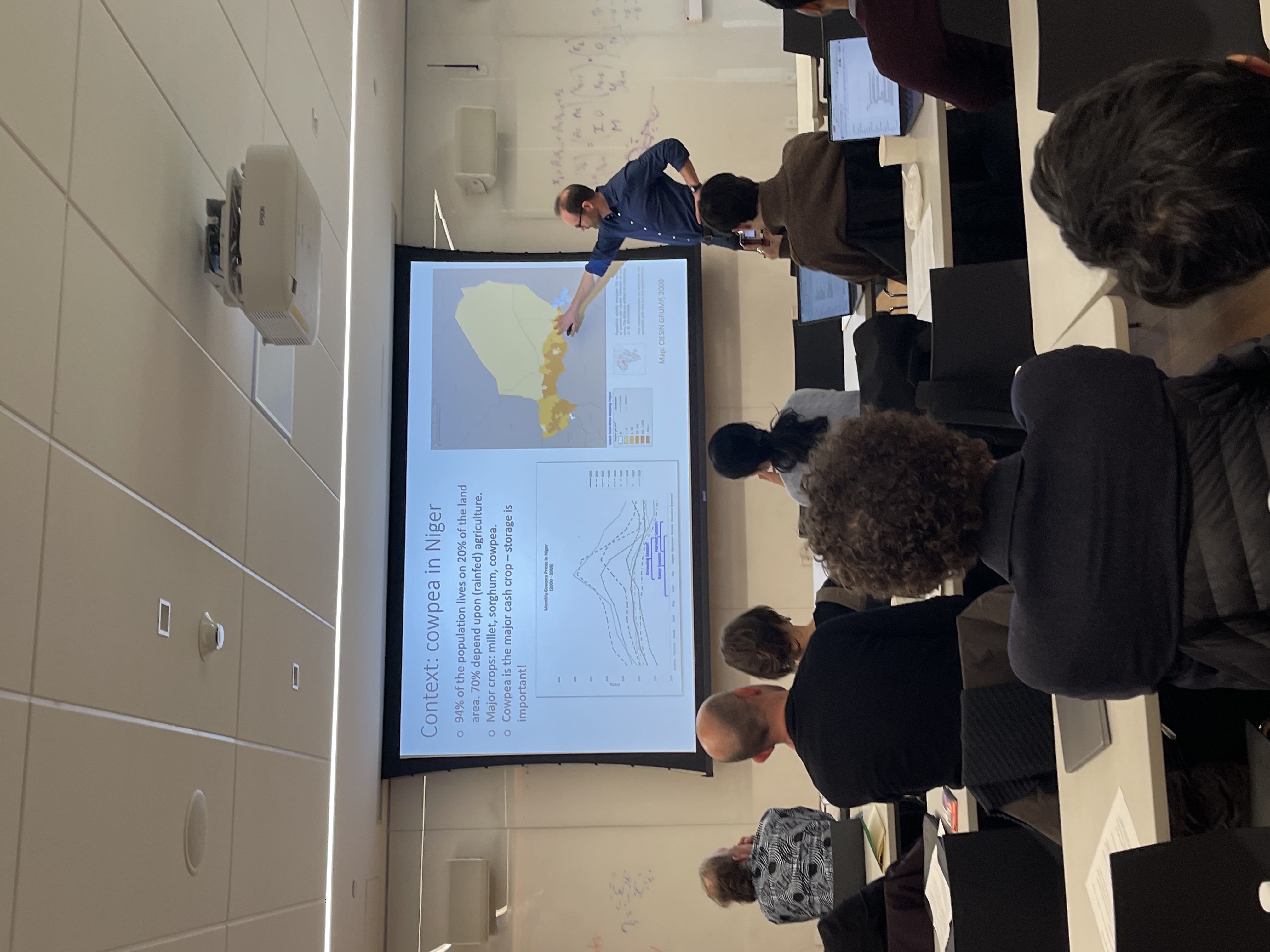 "Dillon presenting on harvest storage and food loss in sub-Saharan Africa"
