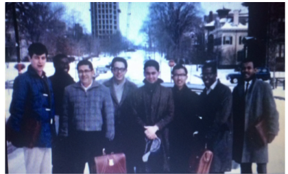 A group of young men in New Haven in the 1960s.