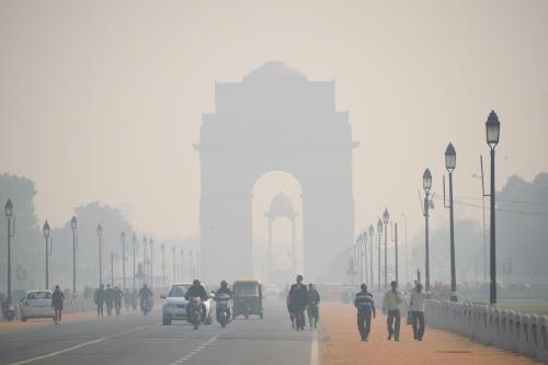 India's monument covered in pollution