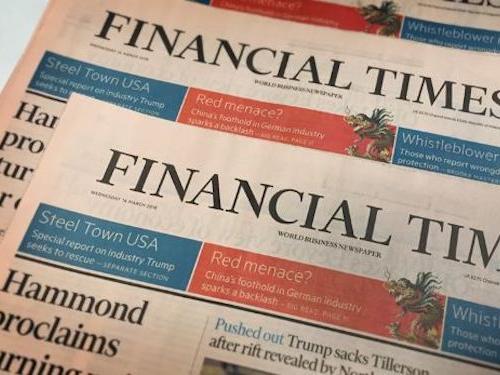 The Financial Times cover