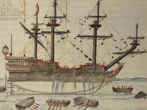 An illustration of a 15th Century ship