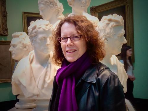Naomi Lamoreaux in the National Portrait Gallery, London, 2018.