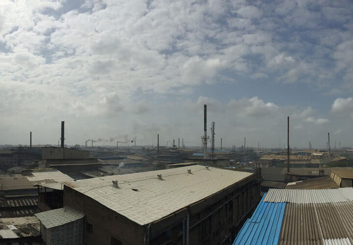 Photo of industrial buildings