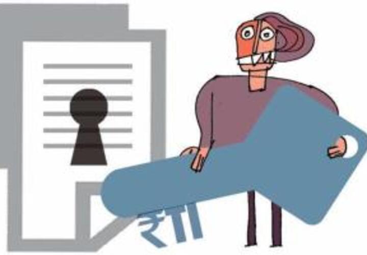 illustration of a Picasso-style figure holding a giant key to unlock a document.