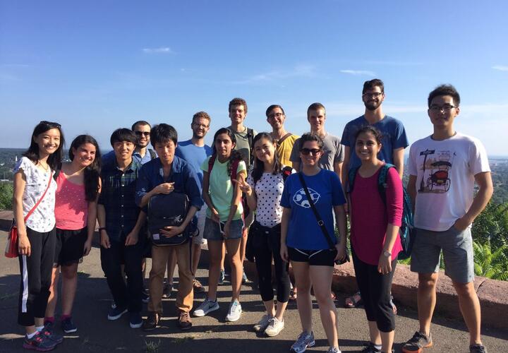 Yale Economics PhD students at East Rock Park