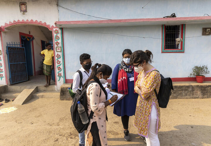 IE team members during a field visit