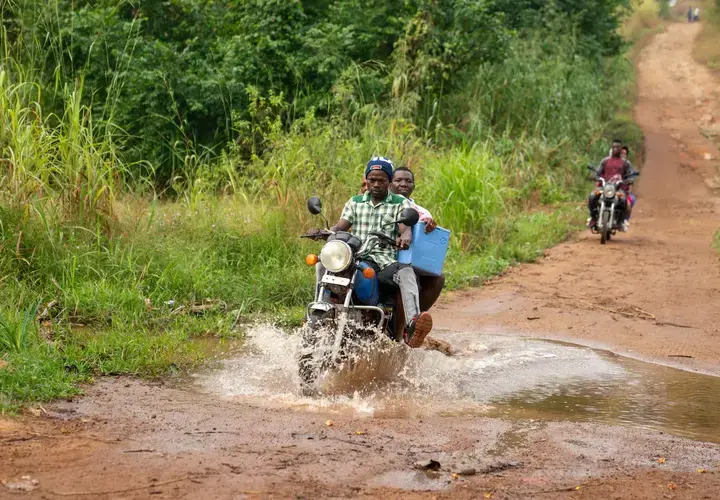 A motorbike in Sierra Leone