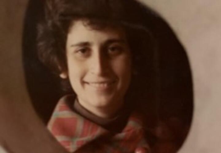 Goldfarb at a museum in Santiago, Chile in the summer of 1970. She completed her thesis research on the Chilean economy while studying at Northwestern. 