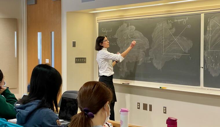 IDE codirector Ana Cecilia Fieler teaching