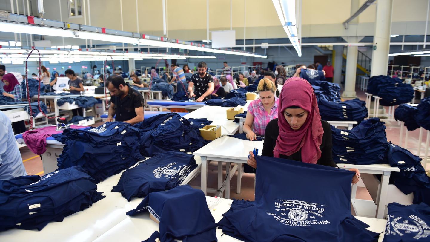 A clothing factory in Turkey
